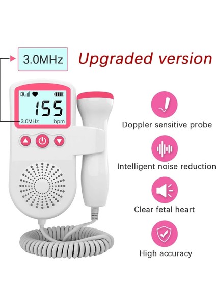 Vi Için Mini Fetal Tercih Doppler Kardiyak Monitör (Yurt Dışından)