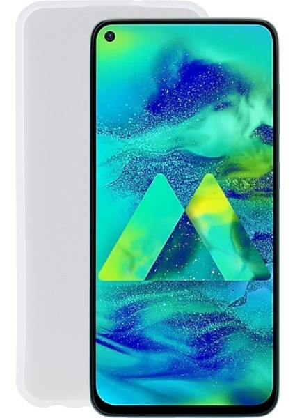 2 Samsung Galaxy M40 Için Tpu Telefon Kılıfı (Şeffaf Beyaz) (Yurt Dışından)