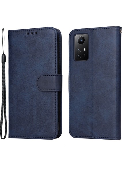Xiaomi Redmi Note 12S 4g Anti-Çizelge Pu Deri Deri Cüzdan Kapağı Buzağı Doku Standı Kılıflı Kılıf (Yurt Dışından)