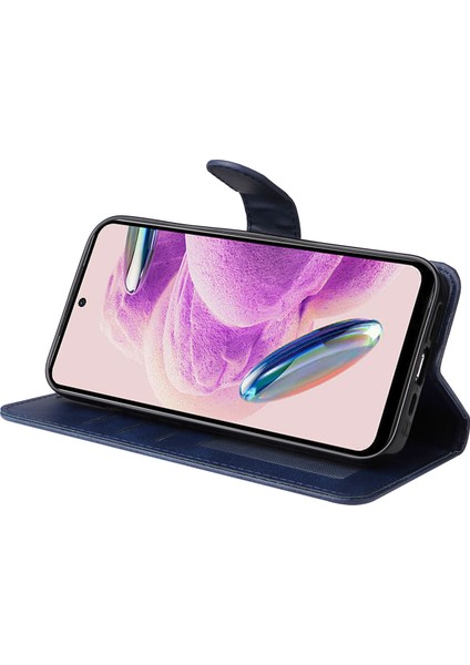 Xiaomi Redmi Note 12S 4g Anti-Çizelge Pu Deri Deri Cüzdan Kapağı Buzağı Doku Standı Kılıflı Kılıf (Yurt Dışından) modelleri
