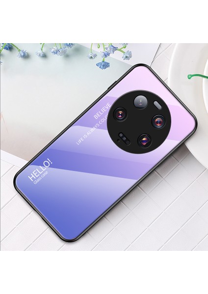 Xiaomi 13 Ultra Gradyan Temsilli Cam Telefon Kılıfı Pc+Tpu Çizgiye Karşı Kapak (Yurt Dışından) indirimleri