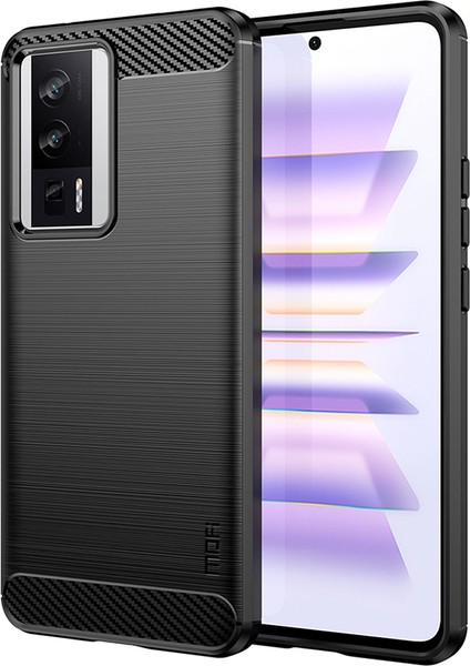 Xiaomi Redmi K60 5g / K60 Pro 5g Karbon Fiber Telefon Kılıfı Çizelge Anti-Çizeltilmiş Fırçalı Tpu Arka Kapak (Yurt Dışından)
