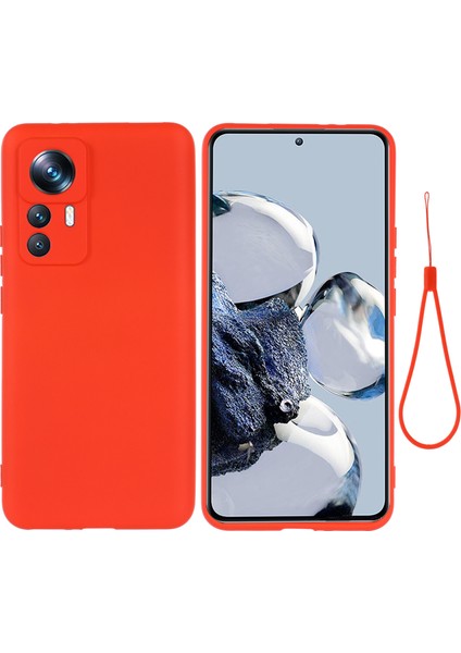 Xiaomi 12T 5g / Redmi K50 Ultra 5g Sıvı Silikon Telefon Kılıfı Damla Geçirmez Akıllı Telefon Koruyucu Kapak Kayış (Yurt Dışından)