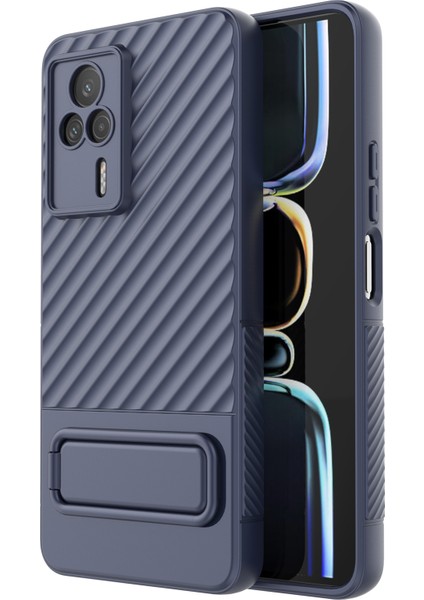 Xiaomi Redmi K60E 5g Telefon Kickstand Case Kamera Lens Koruyucu ile Sağlam Tpu Kapağı (Yurt Dışından)