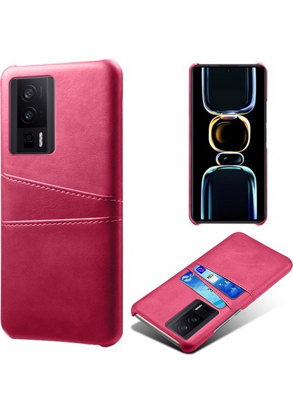 Xiaomi Redmi K60 5g / K60 Pro 5g Pu Deri + Sert Pc Telefon Kılıfı Çift Kart Tutucu Ultra Ince Koruyucu Kabuk Kapağı (Yurt Dışından)
