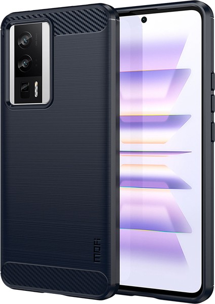 Xiaomi Redmi K60 5g / K60 Pro 5g Karbon Fiber Telefon Kılıfı Çizelge Anti-Çizeltilmiş Fırçalı Tpu Arka Kapak (Yurt Dışından)