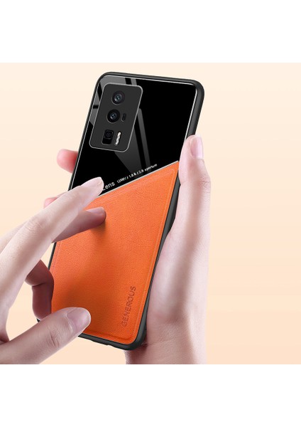 Xiaomi Redmi K60 5g / K60 Pro 5g Deri Kaplamalı Tpu + Pc Kapağı Manyetik Araç Tutucu Telefon Kılıfı (Yurt Dışından) fiyatları