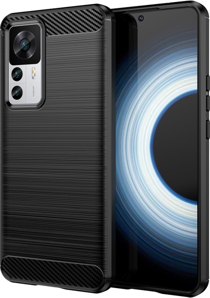 Xiaomi 12T 5g / 12T Pro 5g / Redmi K50 Ultra 5g Karbon Fiber Doku Fırçalanmış Telefon Kılıfı Yumuşak Tpu Koruyucu Kapak (Yurt Dışından)