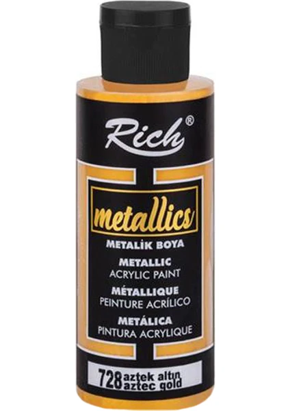 Metalik Akrilik Boya Aztek Altın 120ML