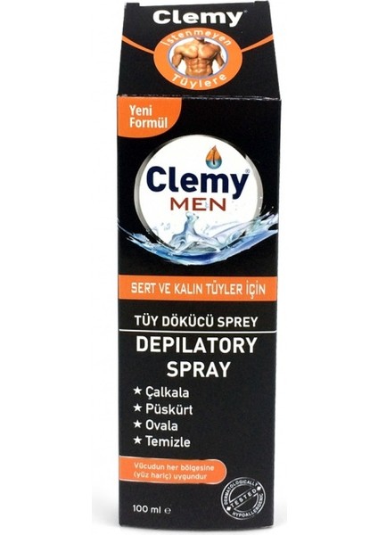 Turuncix Clemy Tüy Dökücü Sprey Erkek Sert ve Kalın