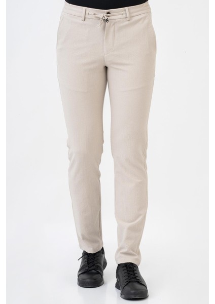 White Stone Puebla P2317 Kros Jogger Likralı Regular Pantolon Bej