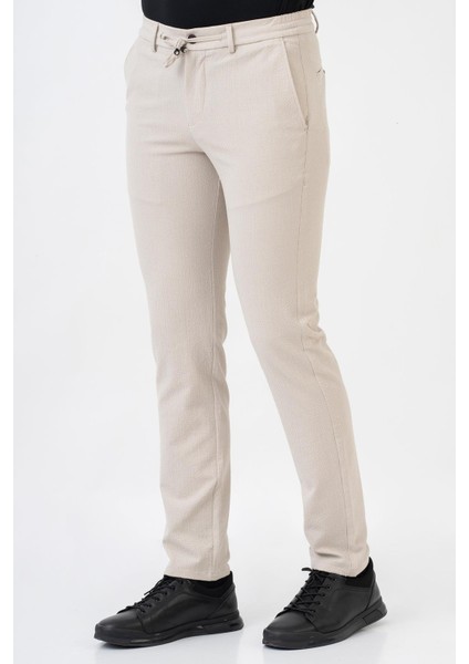 White Stone Puebla P2317 Kros Jogger Likralı Regular Pantolon Bej