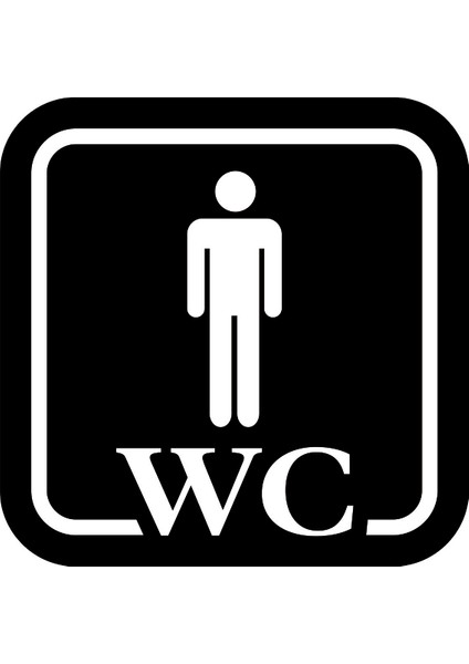 3mm Dekota (Forex) Üzeri Uv Baskı Erkek Wc Levhası