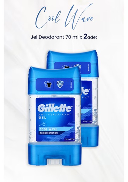 Antiperspirant Gel Cool Wave 70 ml x 2 Adet
