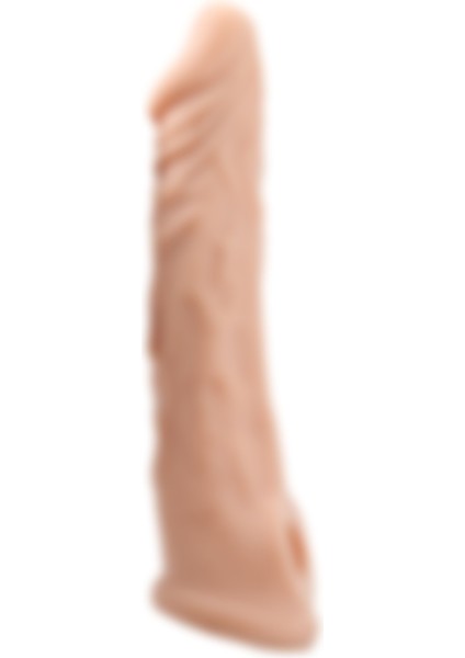 Hızlıexpress Ucu Dolgulu Realistik 18 cm Uzatmalı Penis Kılıfı