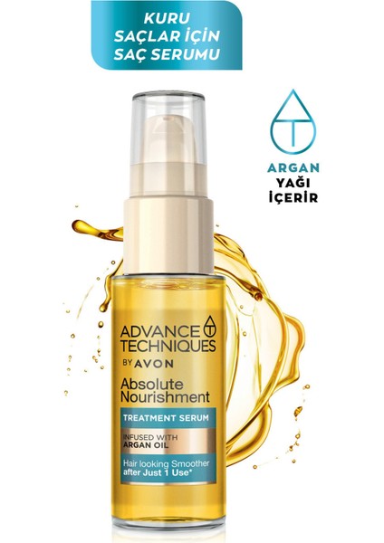 Advance Techniques Argan Yağı Içeren Parlaklık Veren ve Kabaran Saçlar Için Saç Serumu Paketi