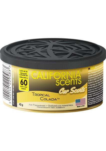 California Scent California Scents Car Scents Tropical Colada Ananas ve Hindistancevizi Aromalı