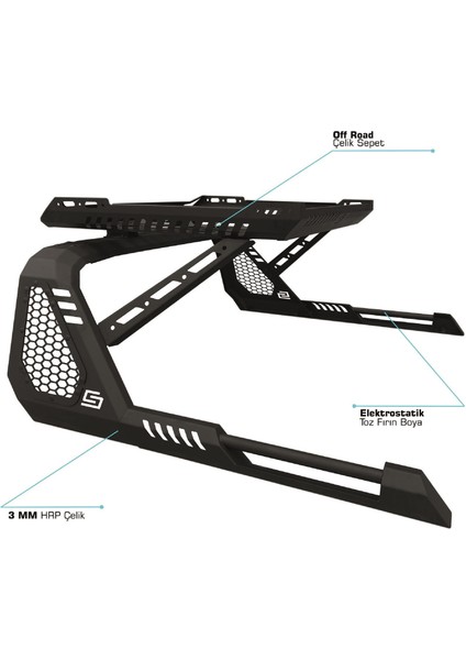 Mitsubishi L200 4 Sepetli Çelik Roll Bar 2015-2018