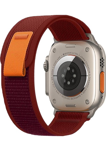 Apple Watch 38-40-41MM Krd-27 Trıal Bordo Kordon