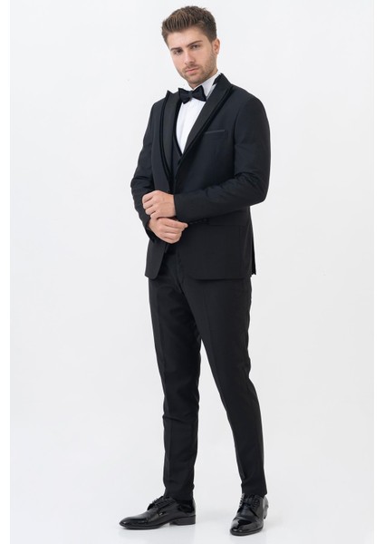 Guadalajara D114 Slim Fit Damatlık Takım Elbise Siyah indirimleri