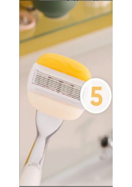 Comfortglide Kadın Tıraş Makinesi Ergonomik Tasarım 5 Bıçak 2 Yedek Bıçak