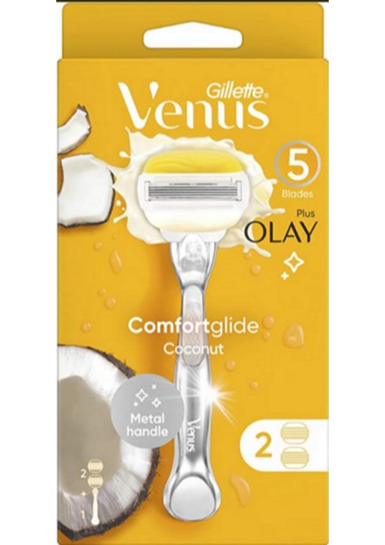 Comfortglide Kadın Tıraş Makinesi Ergonomik Tasarım 5 Bıçak 2 Yedek Bıçak fiyatları