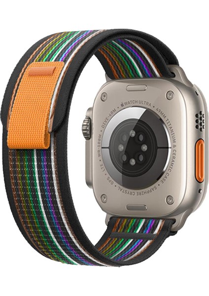 Apple Watch 38-40-41MM Krd-27 Trıal Gökkuşağı Kordon
