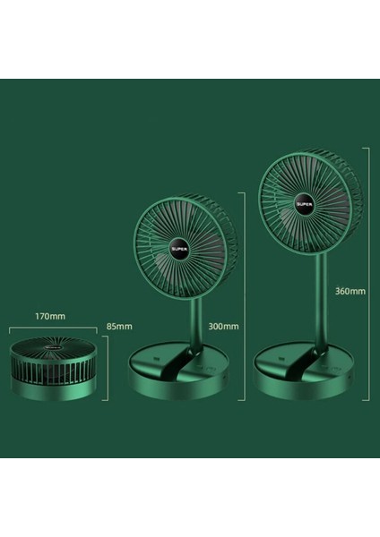 Teleskopik Katlanır Şarjlı Mini Fan Bmfn6 - ELK-05712