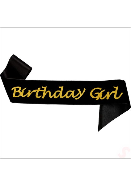 Birthday Girl Siyah Kuşak, 1,70 mt - Altın fiyatları
