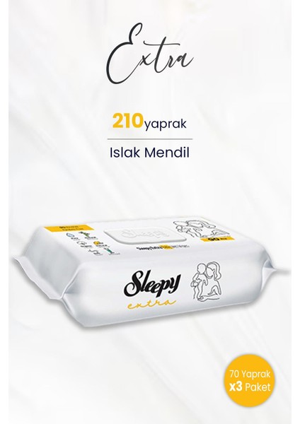 Extra Islak Mendil 70 Adet x 3 (210 Yaprak)