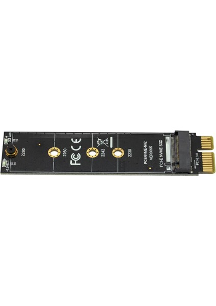 M.2 Nvme SSD Ngff To Pcie 3.0 X1 Adaptör M Key Kart Çevirici Dönüştürücü + Termal Pad