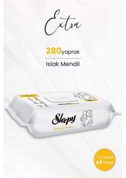 Extra Islak Mendil 70 Adet x 4 (280 Yaprak)