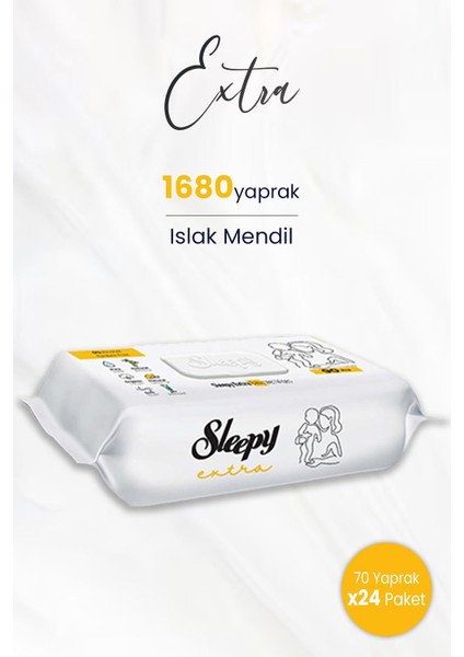 Extra Islak Mendil 70 Adet x 24 (1680 Yaprak)