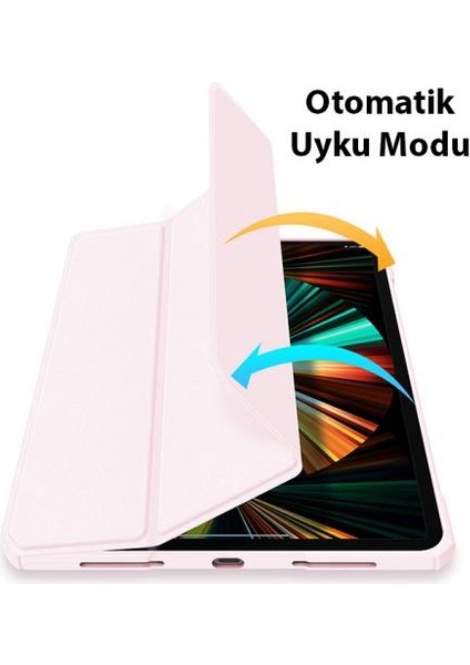 Uyku Modlu Standlı Şeffaf Arka Kapak iPad Pro 12.9 Kılıf iPad Pro 12.9 Tablet Kılıf 2022-2021-2020-2018 indirimleri