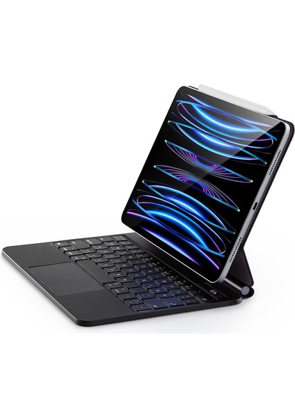 iPad Pro 11 Magic Keyboard Kılıf Bluetooth Klavye iPad Pro 11 Kılıf Klavye Manyetik Kapak