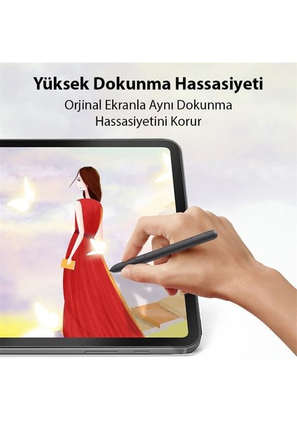 Polham Samsung Galaxy Tab S8 Ultra Paperfeel Pet 0.15MM Full Kaplama Darbe Emici Ekran Koruyucu