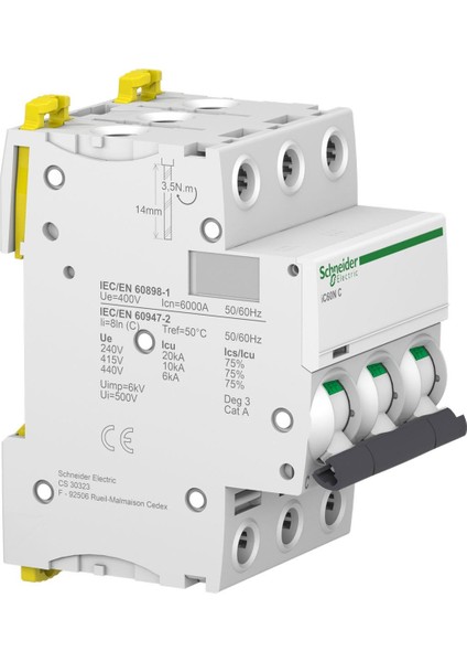 ACTi9 iC60N A9F74425 25A SİGORTA (4P, 6kA, C EĞRİSİ) fiyatları