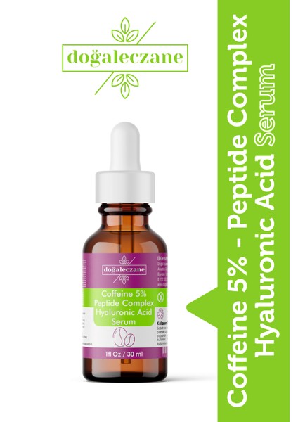 Caffeine %5 + Peptide Complex + Hyaluronic Acid %1 Serum