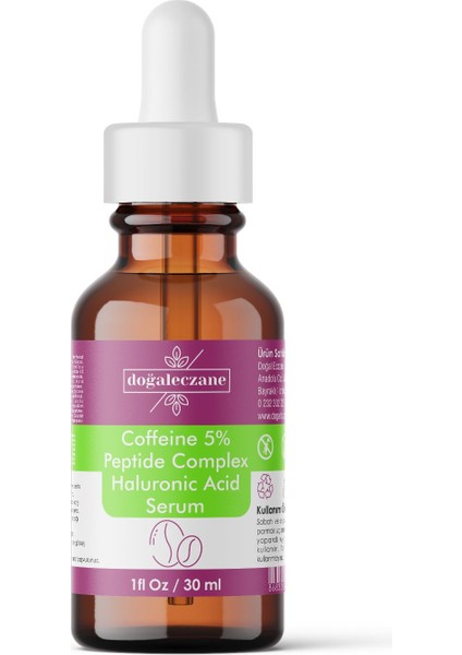 Caffeine %5 + Peptide Complex + Hyaluronic Acid %1 Serum
