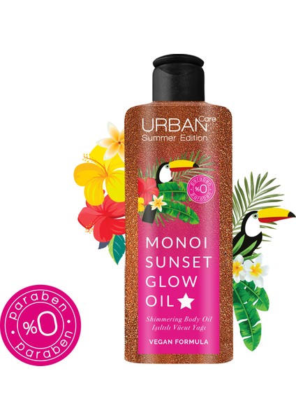 Summer Body-Monoi Yağı İçeren,Bronz Görünüm Veren Işıltılı Vücut Yağı-Vegan-150ML