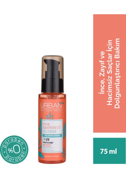 Pink Grapefruit&Ginger İnce Telli Saçlara Özel Dolgunlaştırıcı Saç Bakım Serumu-75ml