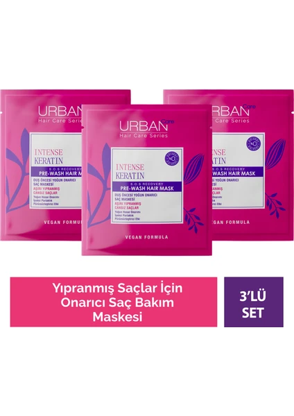 Urban Care Intense Keratin Pre Hair Mask 3'Lü Set