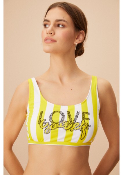 Kalın Askılı Neon Bralet Bikini Üst fiyatları