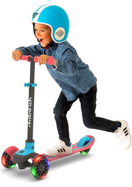Scotti Glow - 3 Tekerlekli Işıklı Scooter - Kırmızı fiyatları