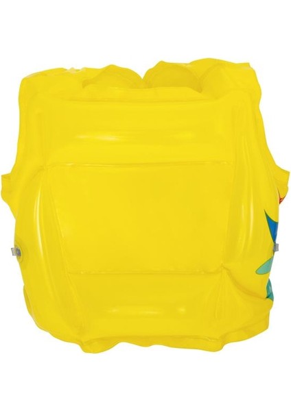 3-6 Yaş Çocuk Yüzme Yeleği Swimvest Şişme Yüzücü Havuz Yelek Can Yeleği Sarı 41X30 cm