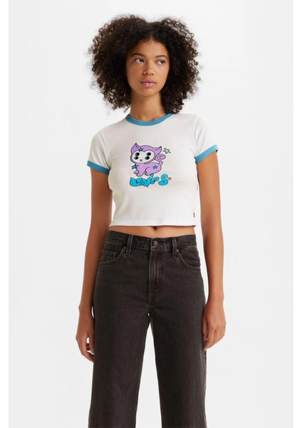 Graphic Ringer Mini Tee