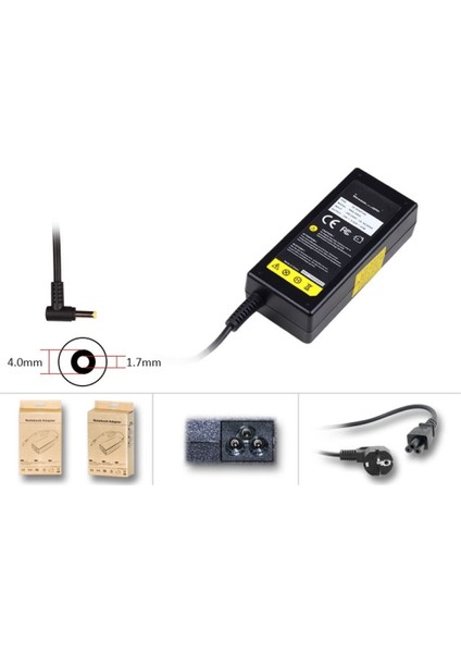 Nirvana S500.1011-4C00E-S Notebook Adaptör, Şarj Cihazı 65W