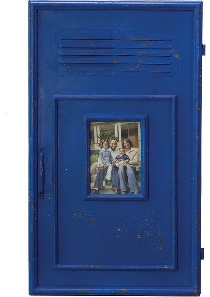 Metal Anahtar Kutusu Eskitme Mavi