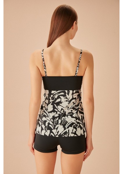 Desenli Tankini Takımı