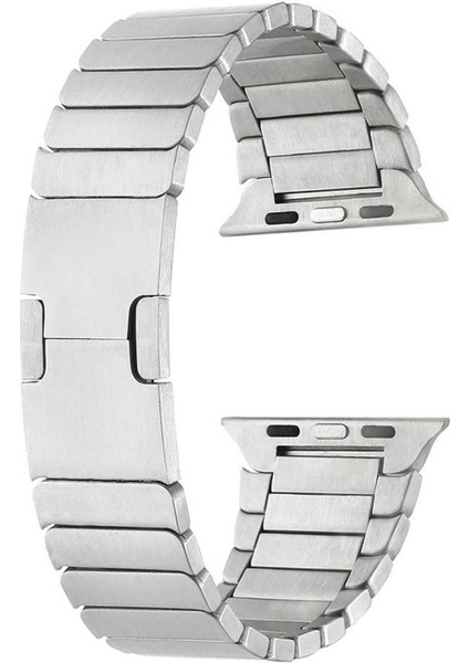 Apple Watch 38MM Otomatik Klipsli Lüx Metal Kordon